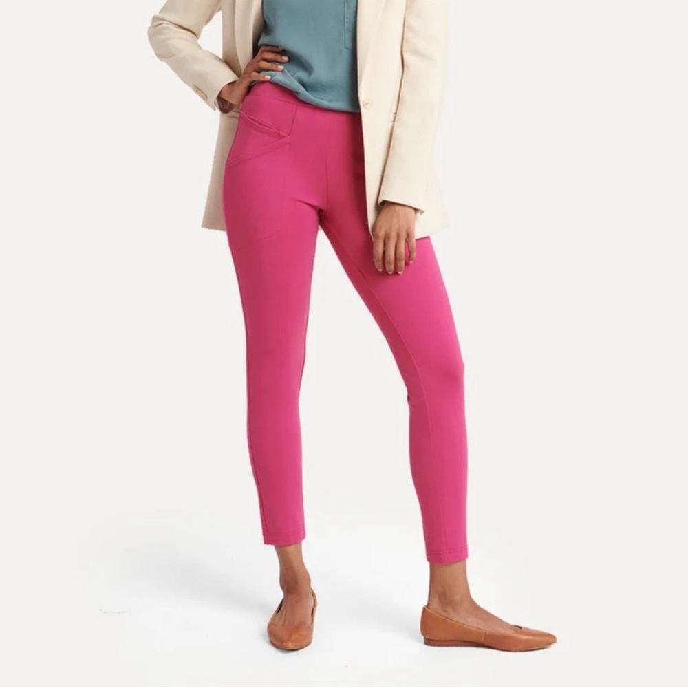 Betabrand Journey pants, size Large Long, cactus flower pink